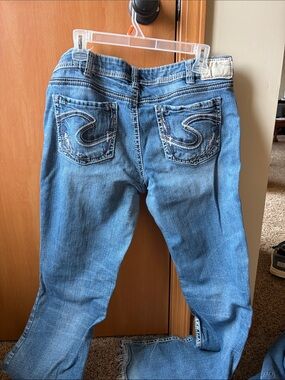 Silver Jeans Light Blue Bootcut Denim with Embroidered Back Pockets